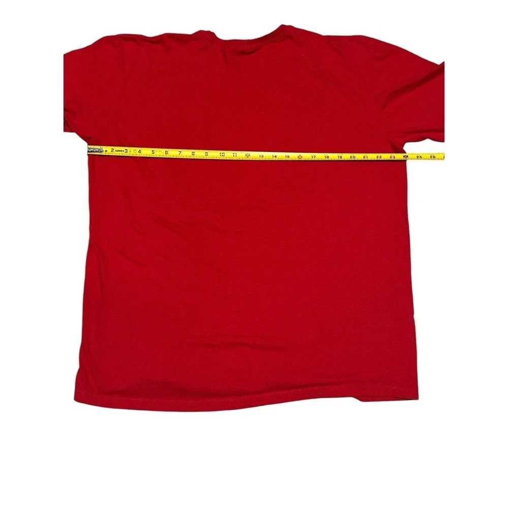 Polo By Ralph Lauren Red Men's T-Shirt With Blue Embroidered Logo Pony Size L